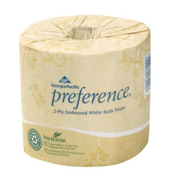 Bathroom Tissue Preference White 550 Sheets / Roll 2 Ply Ea, 80 EA/CA